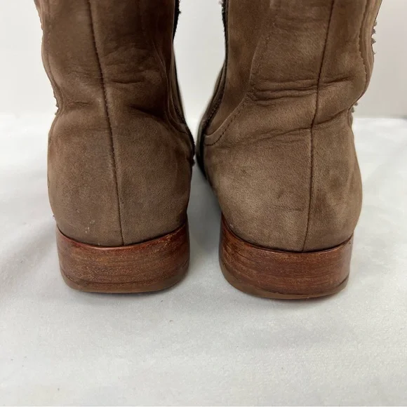 Ugg Annisa Riding Boots Brown Leather Women’s Size 8 - Picture 5 of 11
